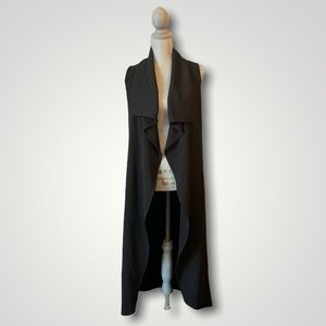 Black shawl Vest